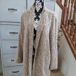 Anthropologie Cartonnier Cheetah Print Coat Duster